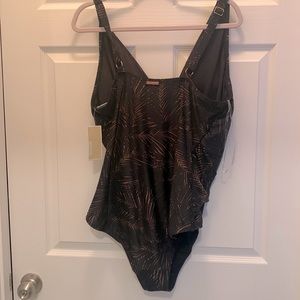 Black and brown swimsuit